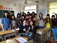 Exchange students interact with local students through the Teaching-in-China Programme.